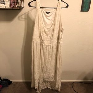 Torrid ivory high-low lace dress
